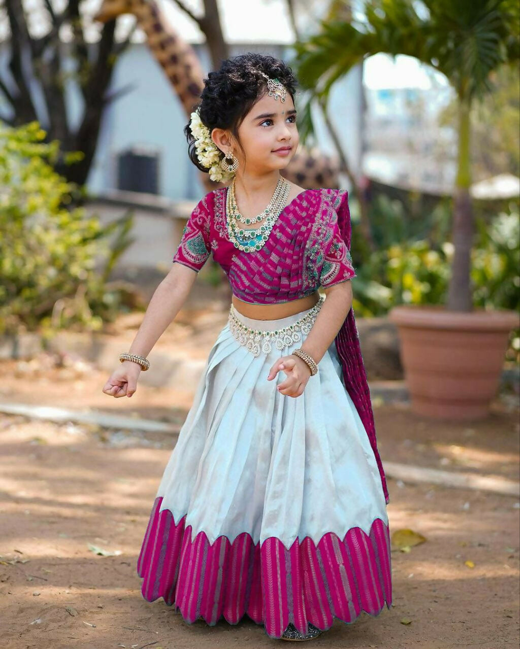 Girls Wine Heavy Chenille Sequins Embroidered Lehenga Choli
