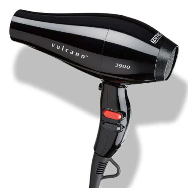 Professional IZUTECH VULCANN 3900 AC Hair Dryer in matte black finish