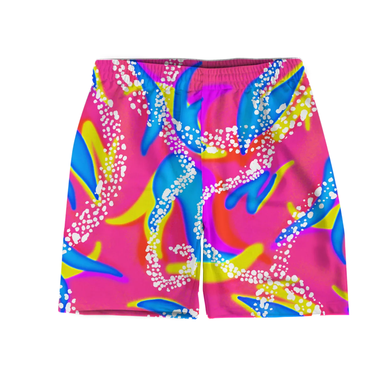Casual Shorts with Printed Side Pockets