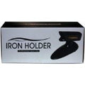 J2 Hair Tool Black Iron Holder on a vanity station for heat-resistant tool storage