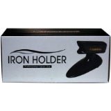 J2 Hair Tool Black Iron Holder on a vanity station for heat-resistant tool storage