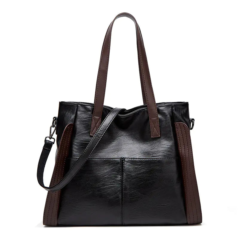 Large Capacity Soft Leather Tote Bag for Women