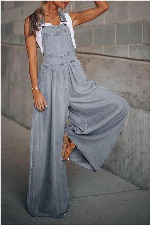 Denim Suspender Overalls