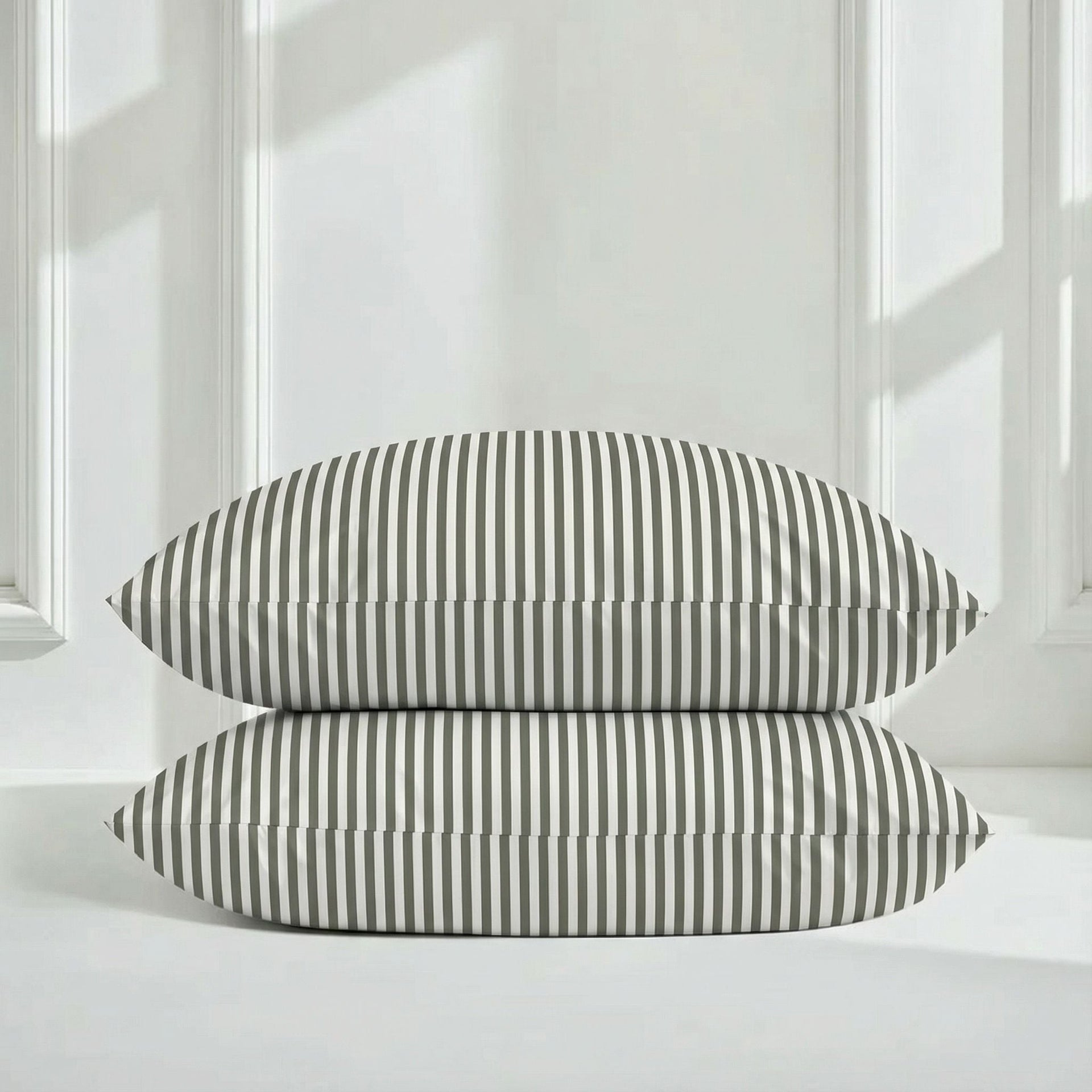 Australian Sateen Bedding Bundle in Stripe and Solid