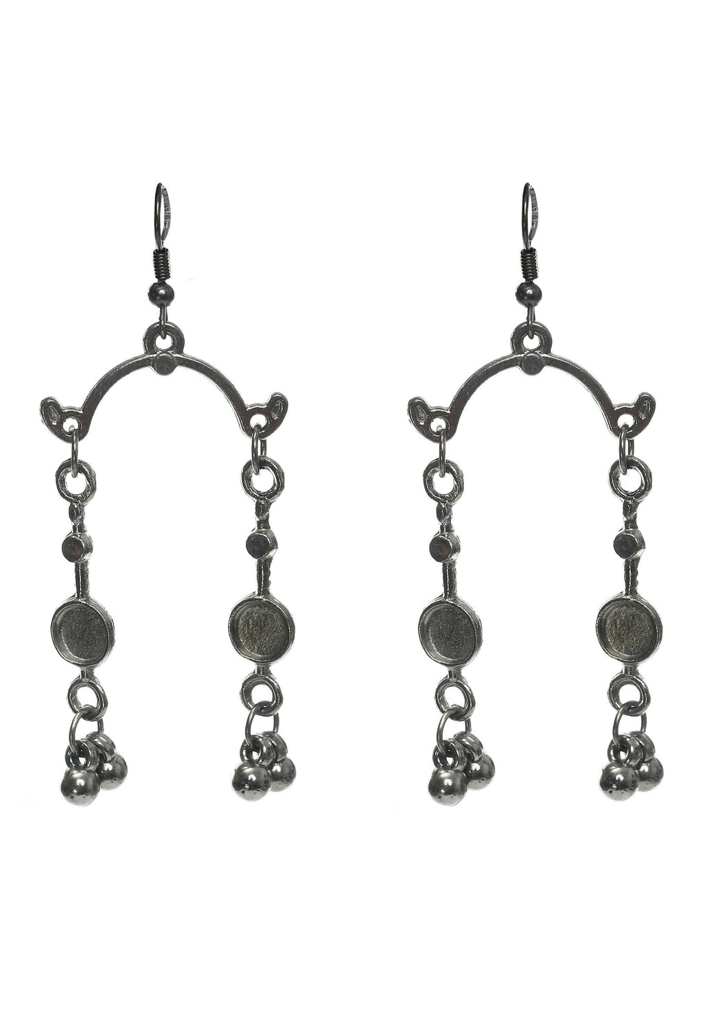 Edgy Black-Plated Brass Statement Choker Necklace