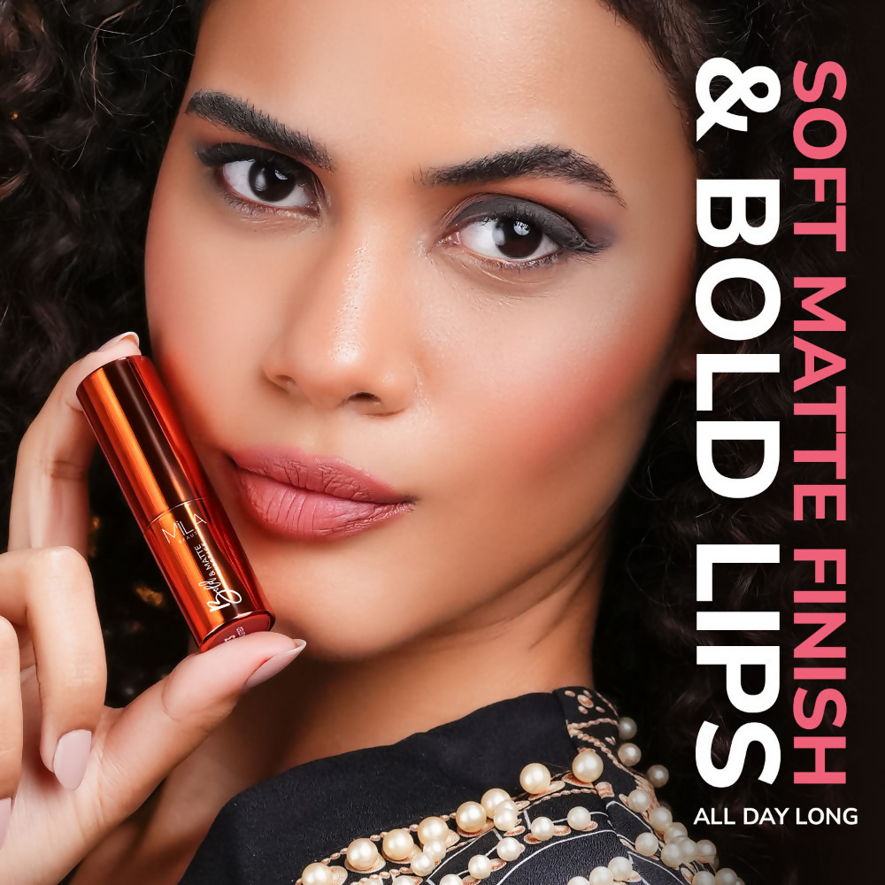 Bold & Matte Long-Lasting Lipstick - Fiery Fashion Highly Pigmented