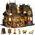 Yoyoom DIY Miniature House Kit Tiny House Kit with Dust Proof Cover & Small Tools Wooden Mini Dollhouse Kit Book Nook Kit for Teen Adult Wooden Crafts Mini Model Magic Kit Home Decor