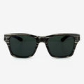 Jackson unisex wood and carbon fiber sunglasses in a minimalist cat-eye frame.