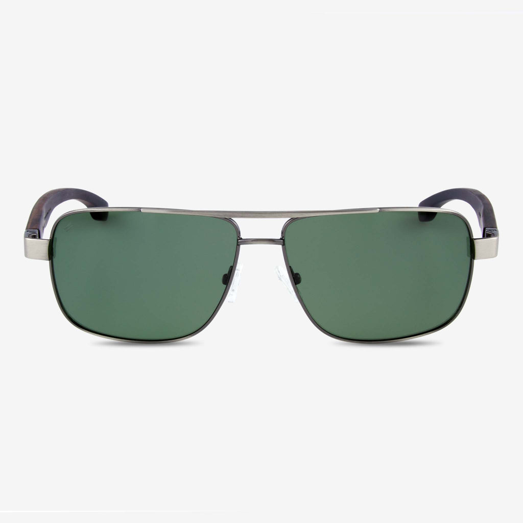 James Metal & Wood Sunglasses - Modern Rectangular Men's Frames