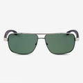 James Metal & Wood Sunglasses - Modern Rectangular Men's Frames
