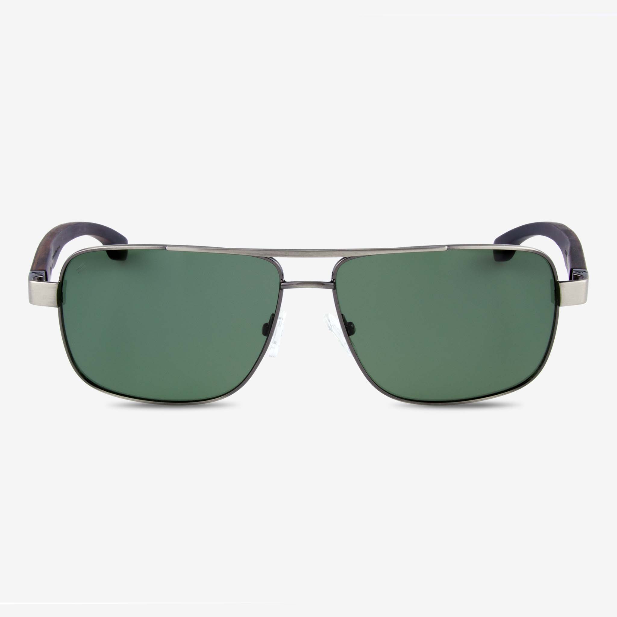 James Metal & Wood Sunglasses - Modern Rectangular Men's Frames