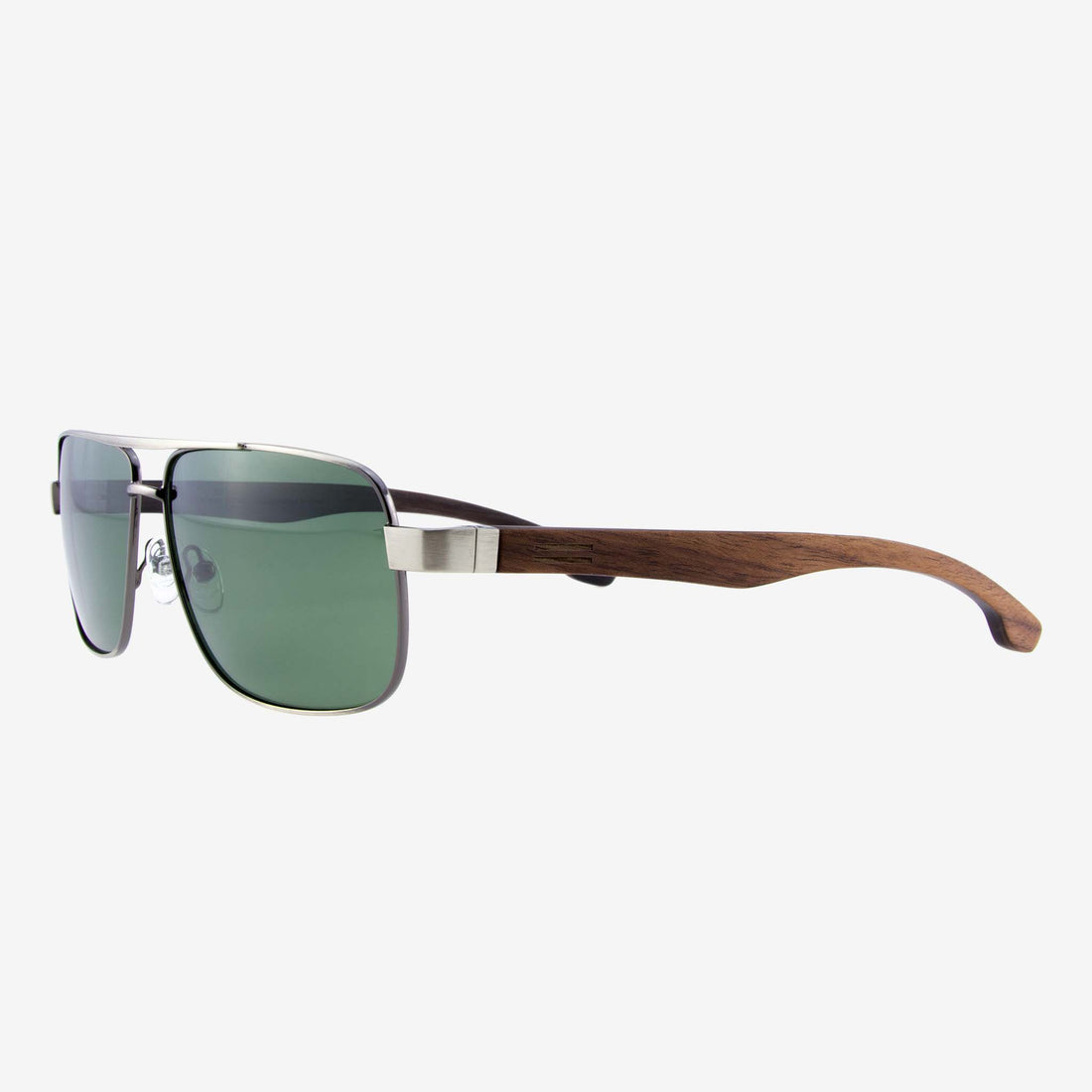 James Metal & Wood Sunglasses - Modern Rectangular Men's Frames