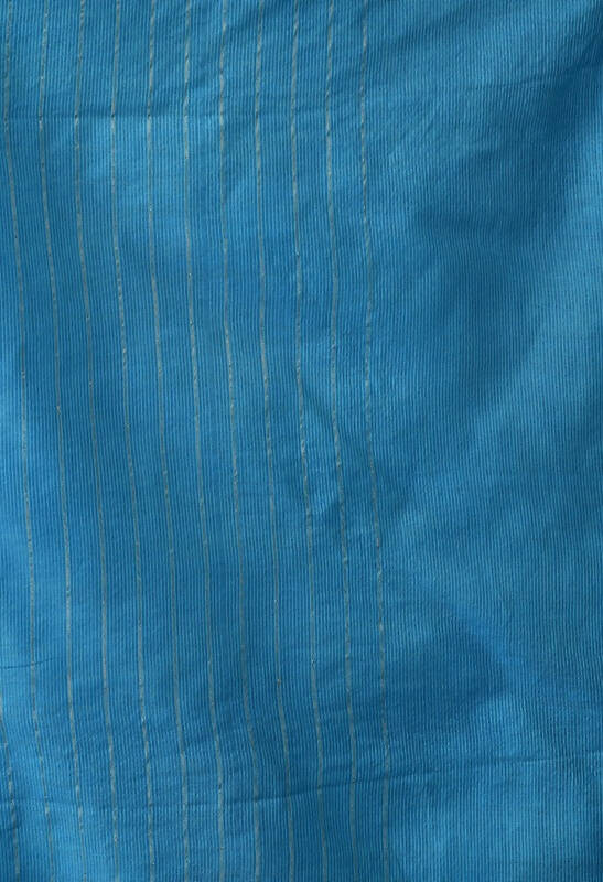Sky Blue Bhagalpuri Handloom Silk Raj Shree Saree