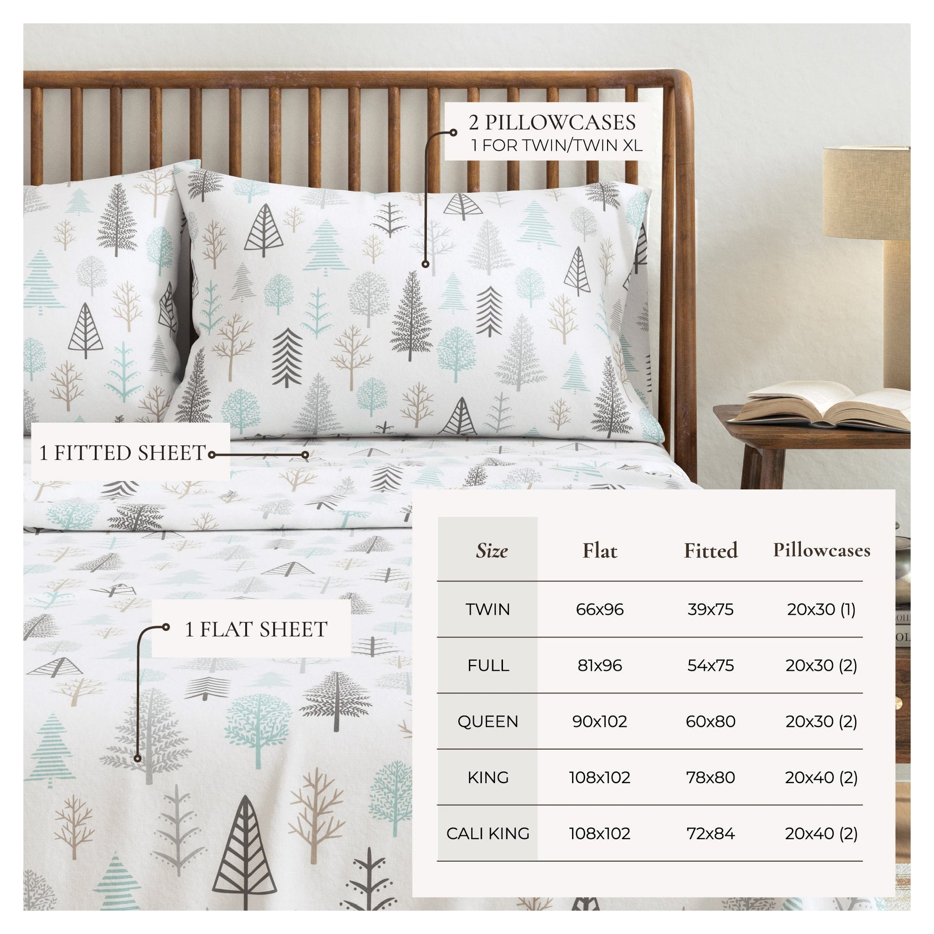Turkish Cotton Flannel Sheet - Lakeview Collection