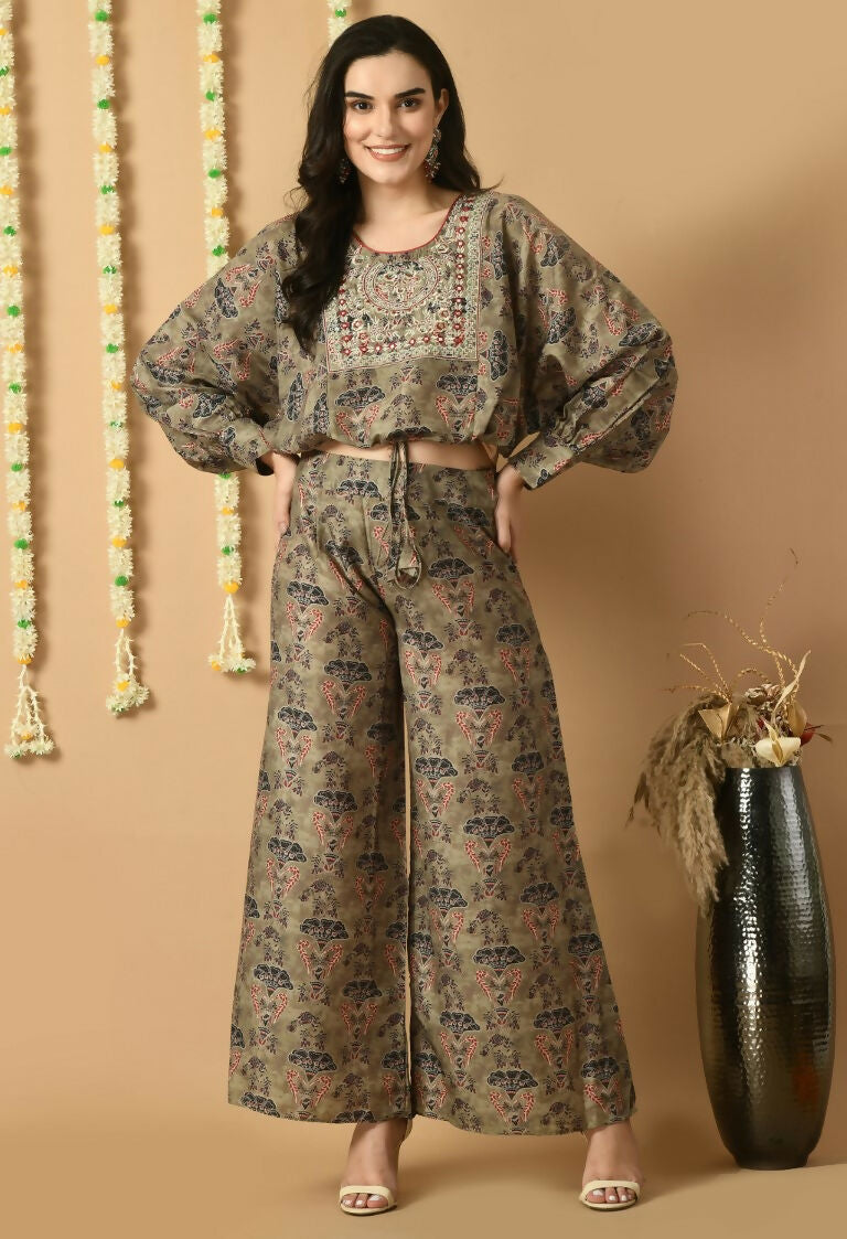 D.Green Maslin Kurta Set - Elegant 2-Piece Ethnic Wear
