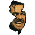 High quality vinyl Jack Nicholson Here's Johnny sticker, rectangular shape.