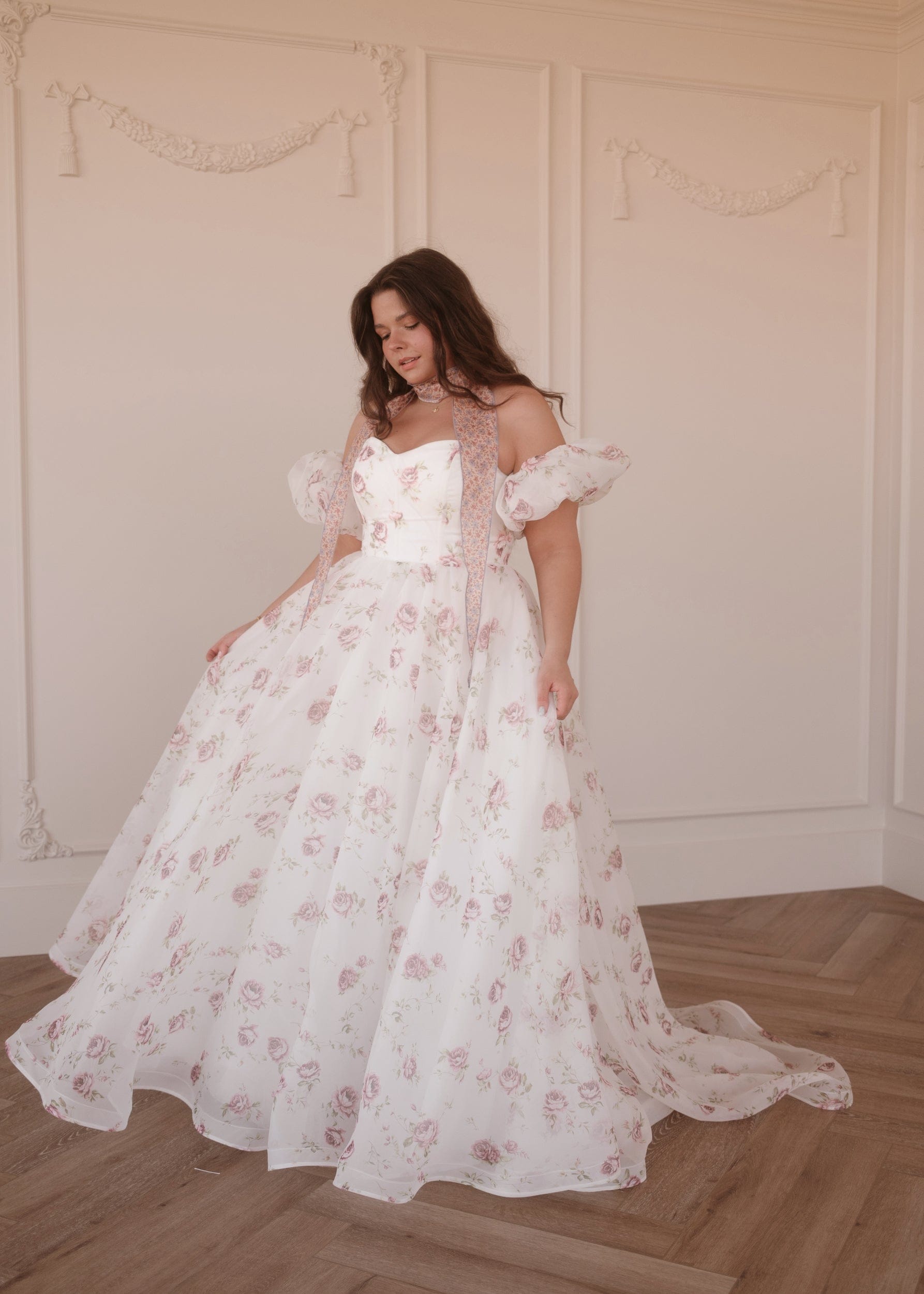 White Off the Shoulder Puff Sleeve Maxi Dress for Garden Parties