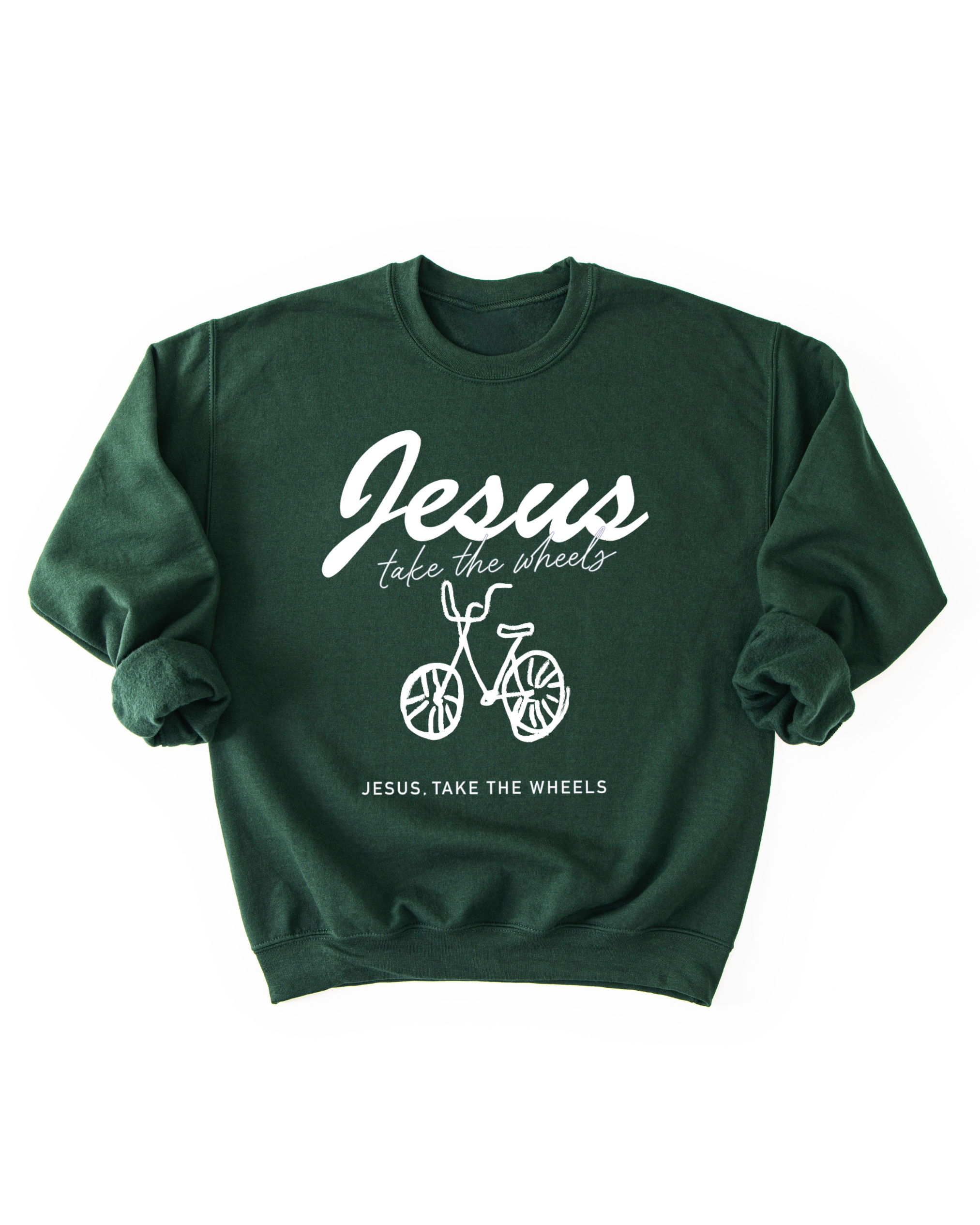 Jesus Take the Wheels Adult Pullover