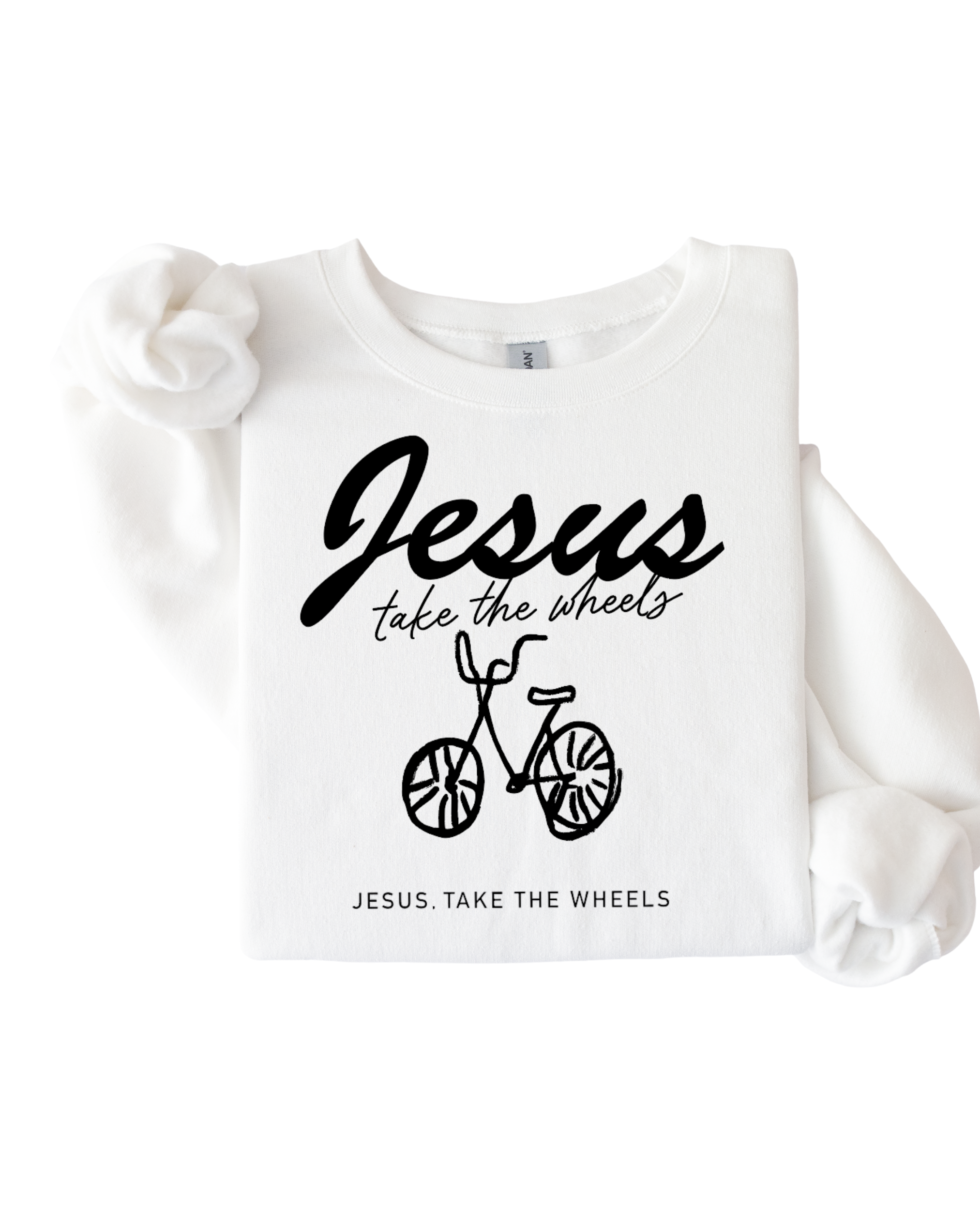 Jesus Take the Wheels Adult Pullover