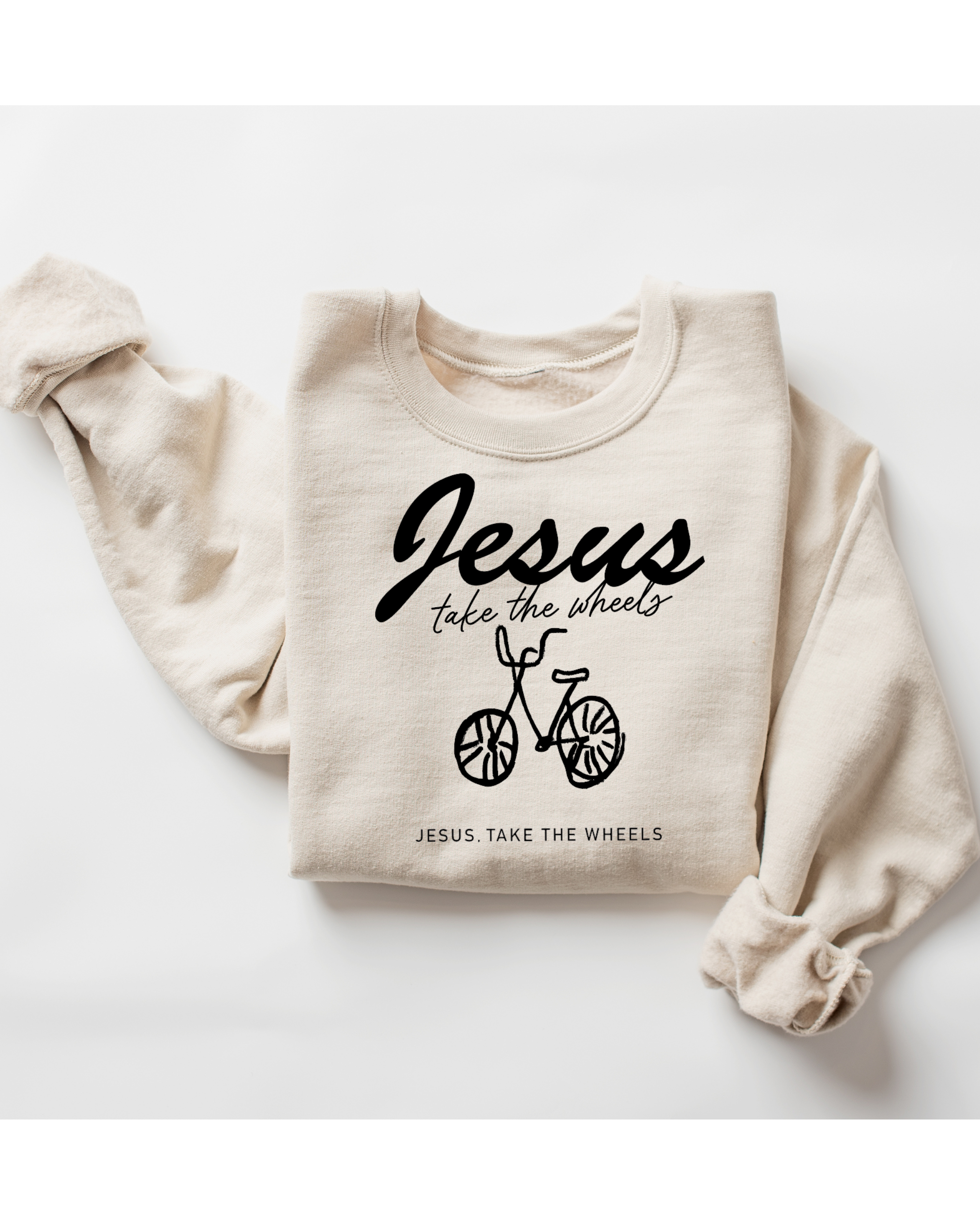 Jesus Take the Wheels Adult Pullover