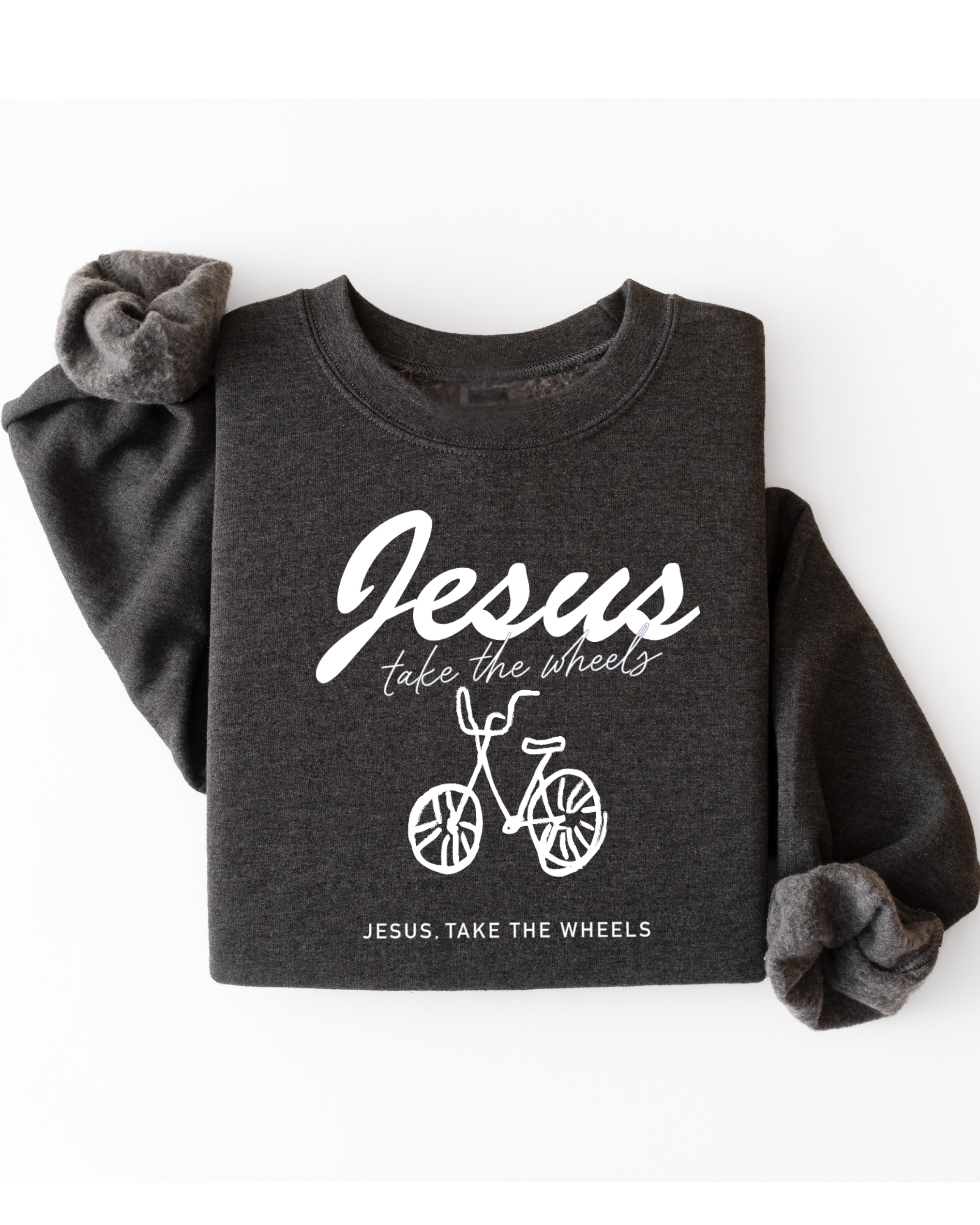 Jesus Take the Wheels Adult Pullover