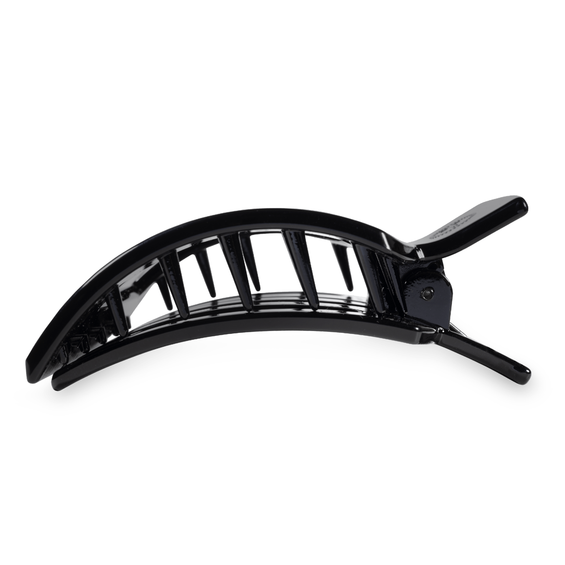 Large Flat Square Hair Clip in Jet Black - Durable Styling Tool
