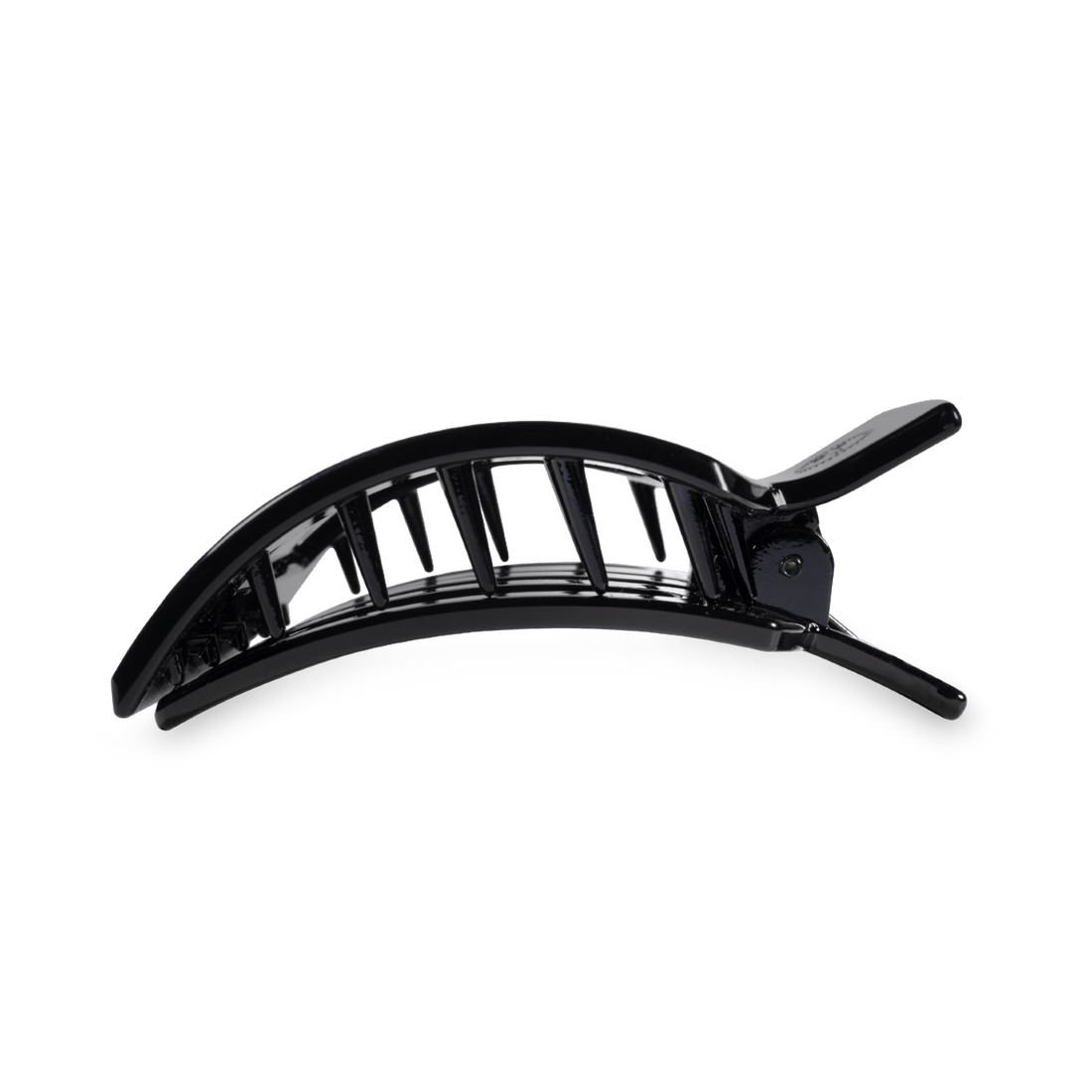 Medium Flat Square Hair Clip in Jet Black - Comfortable Claw