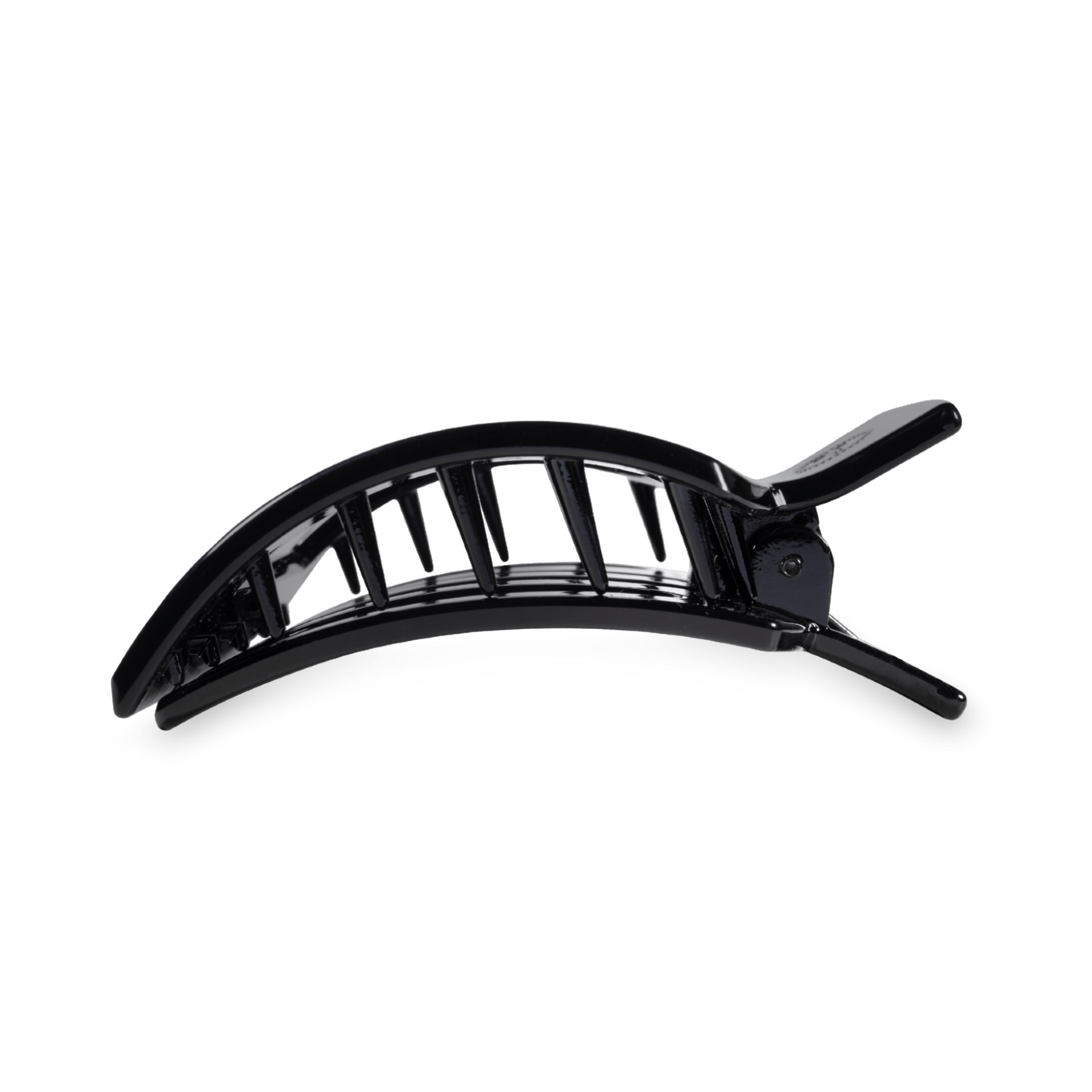 Medium Flat Square Hair Clip in Jet Black - Comfortable Claw
