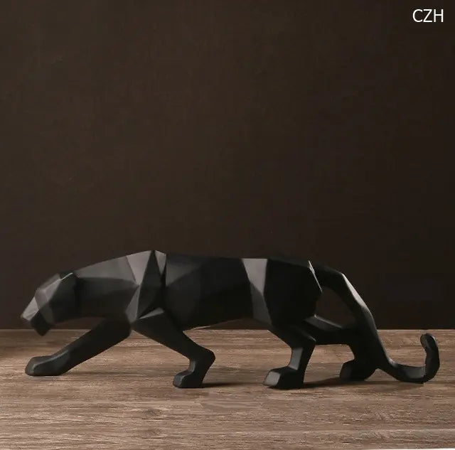 Nordic Style Furniture Decor - Origami Resin Leopard