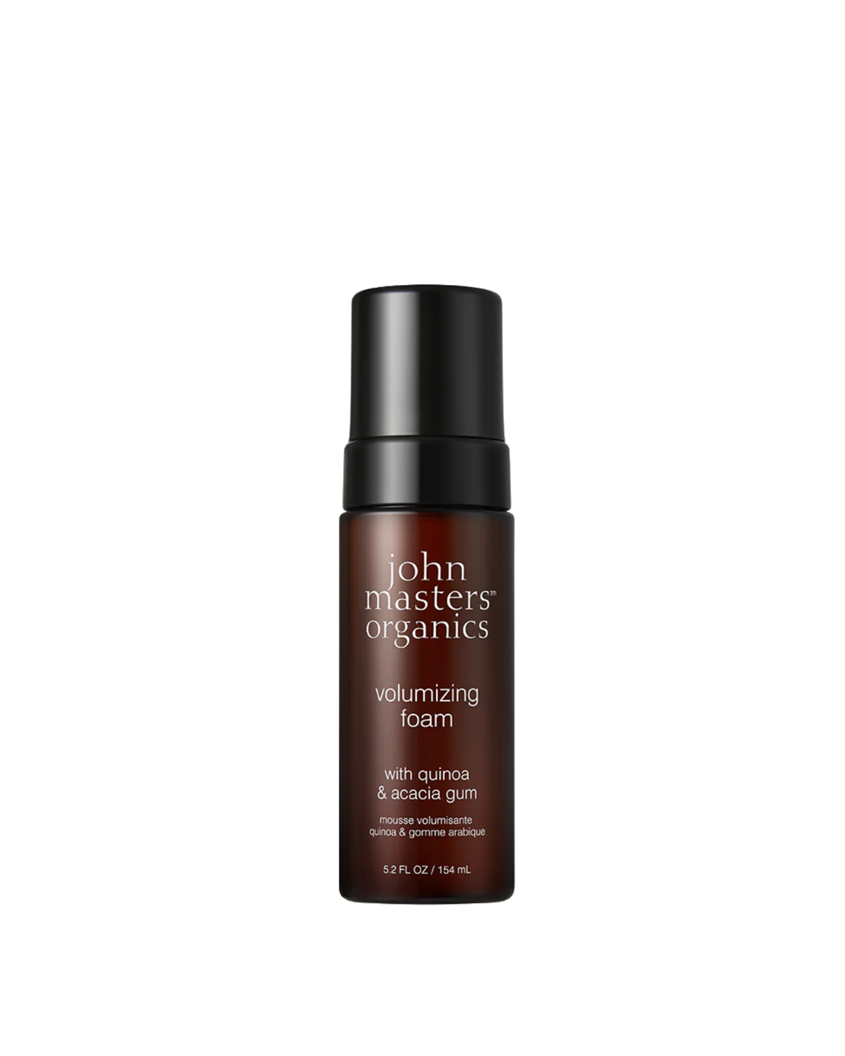Bottle of John Masters Organics Volumizing Foam with Quinoa and Acacia Gum 5.2 OZ