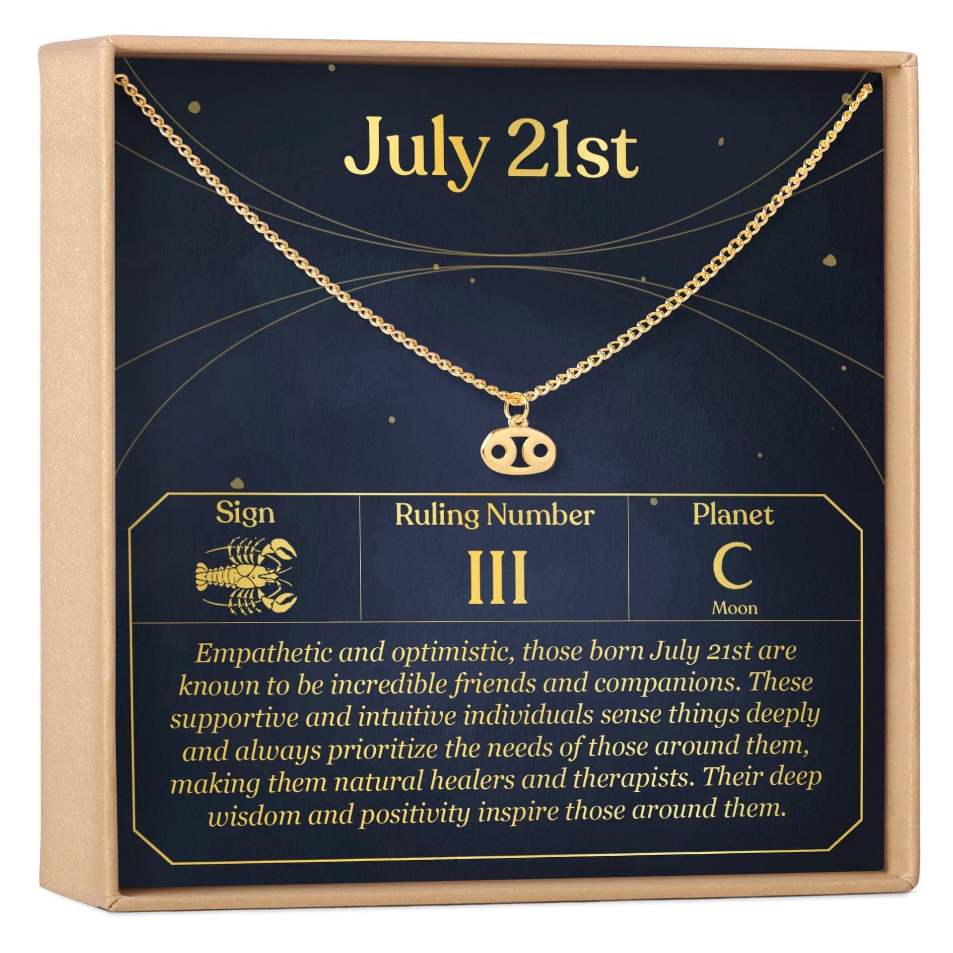 July 21st Cancer Necklace