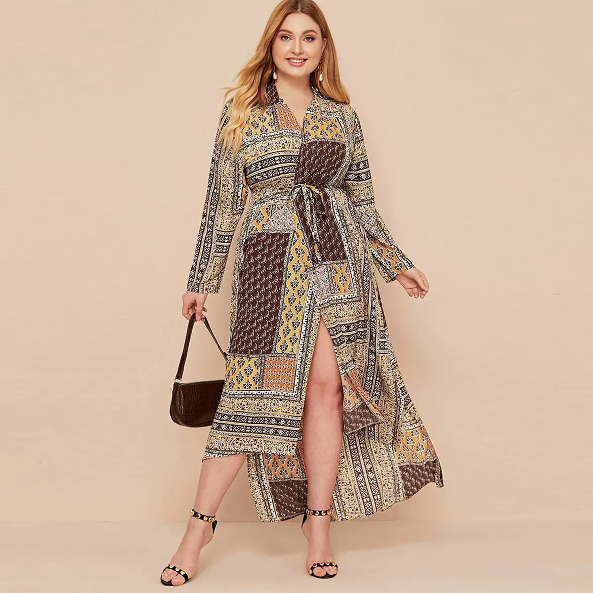 Oversized Parisian Bead Long Sleeved Robe