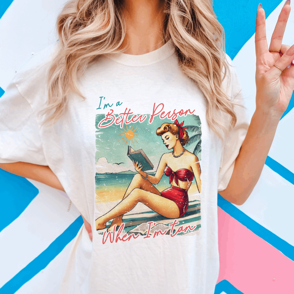 I'm a Better Person When I'm Tan Comfort Colors Graphic Tee