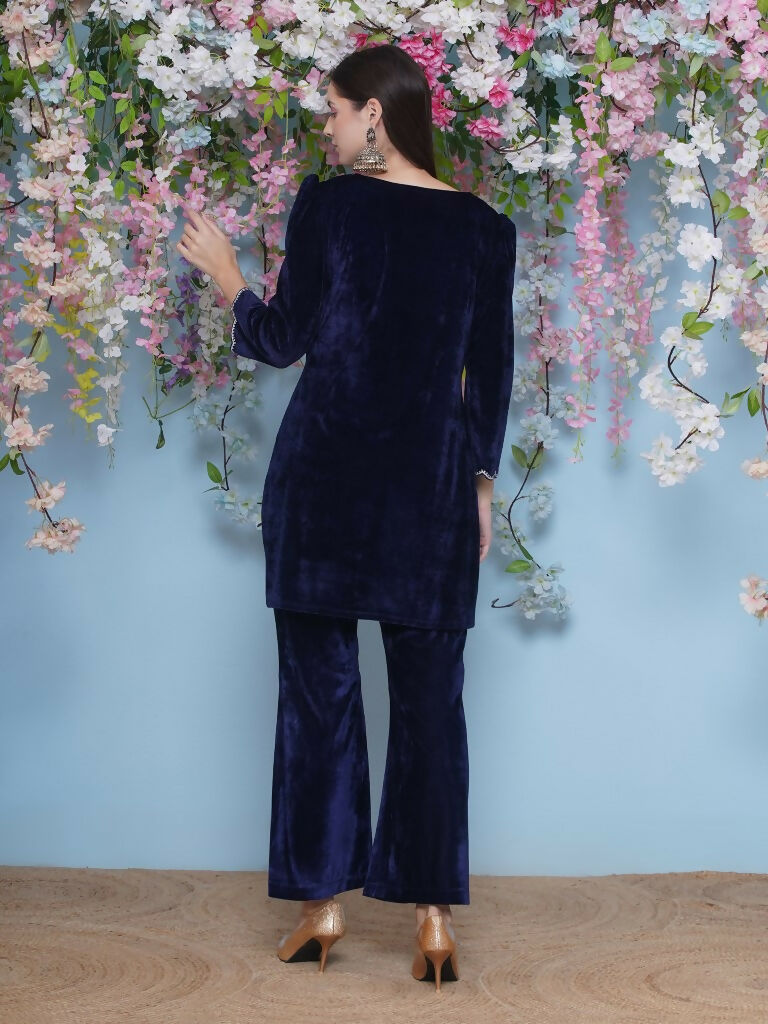Joban Fashion Navy Blue Coord Set with inner