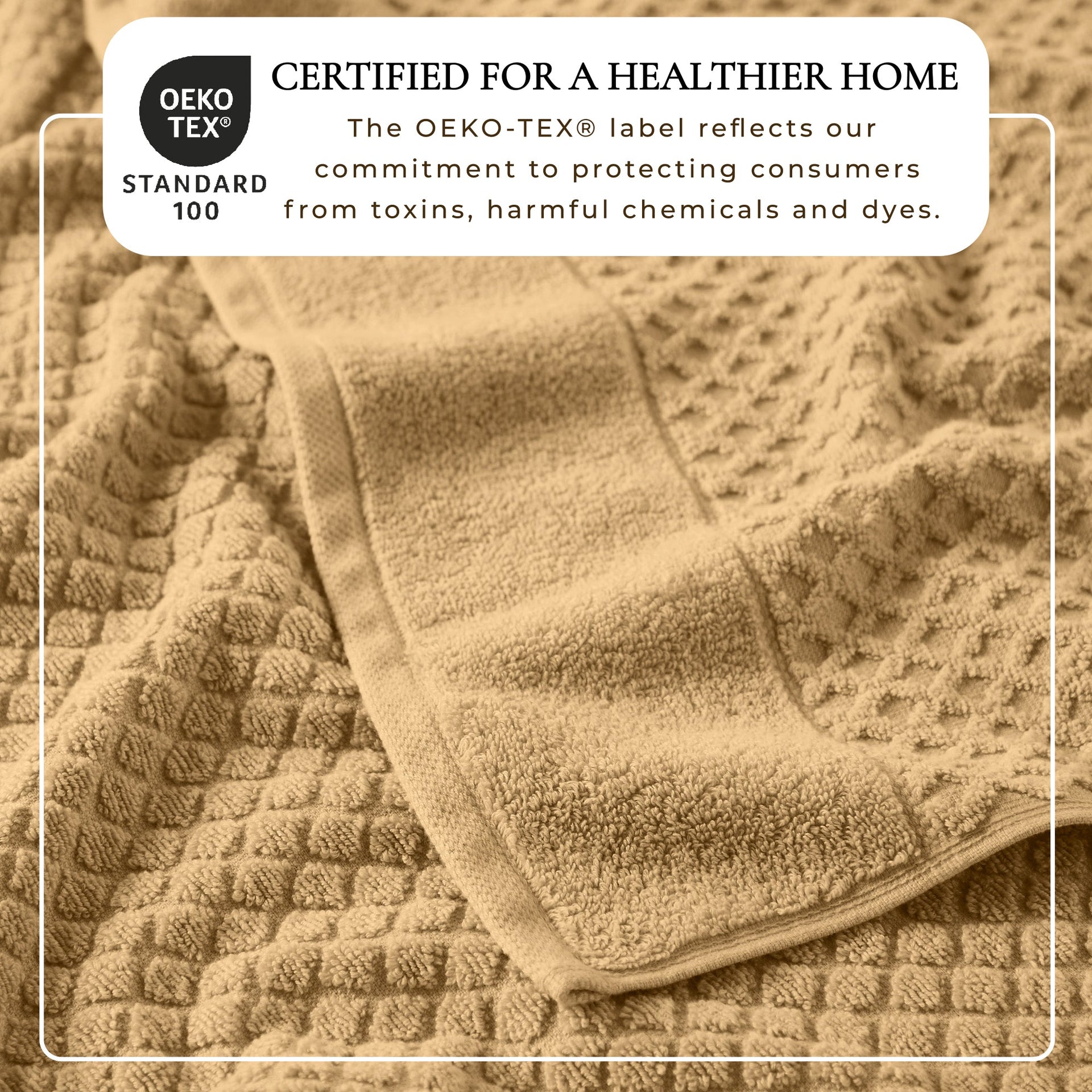 Cotton Diamond Waffle Weave Bath Towel Set - Grayson Collection