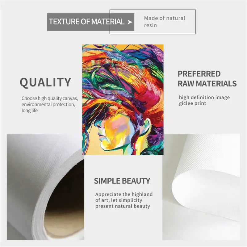 Modern Woman Canvas Art - Graffiti Style Prints