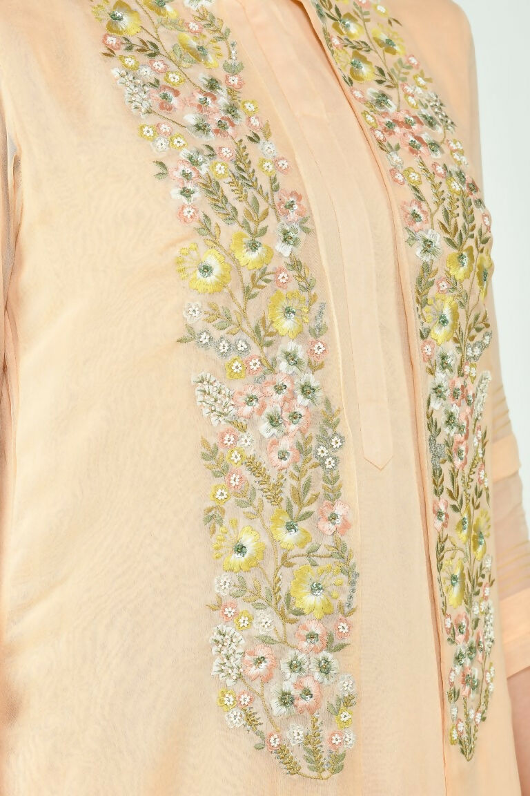 Peach Viscose Kurta Set - Soft Breathable 2-Piece Outfit