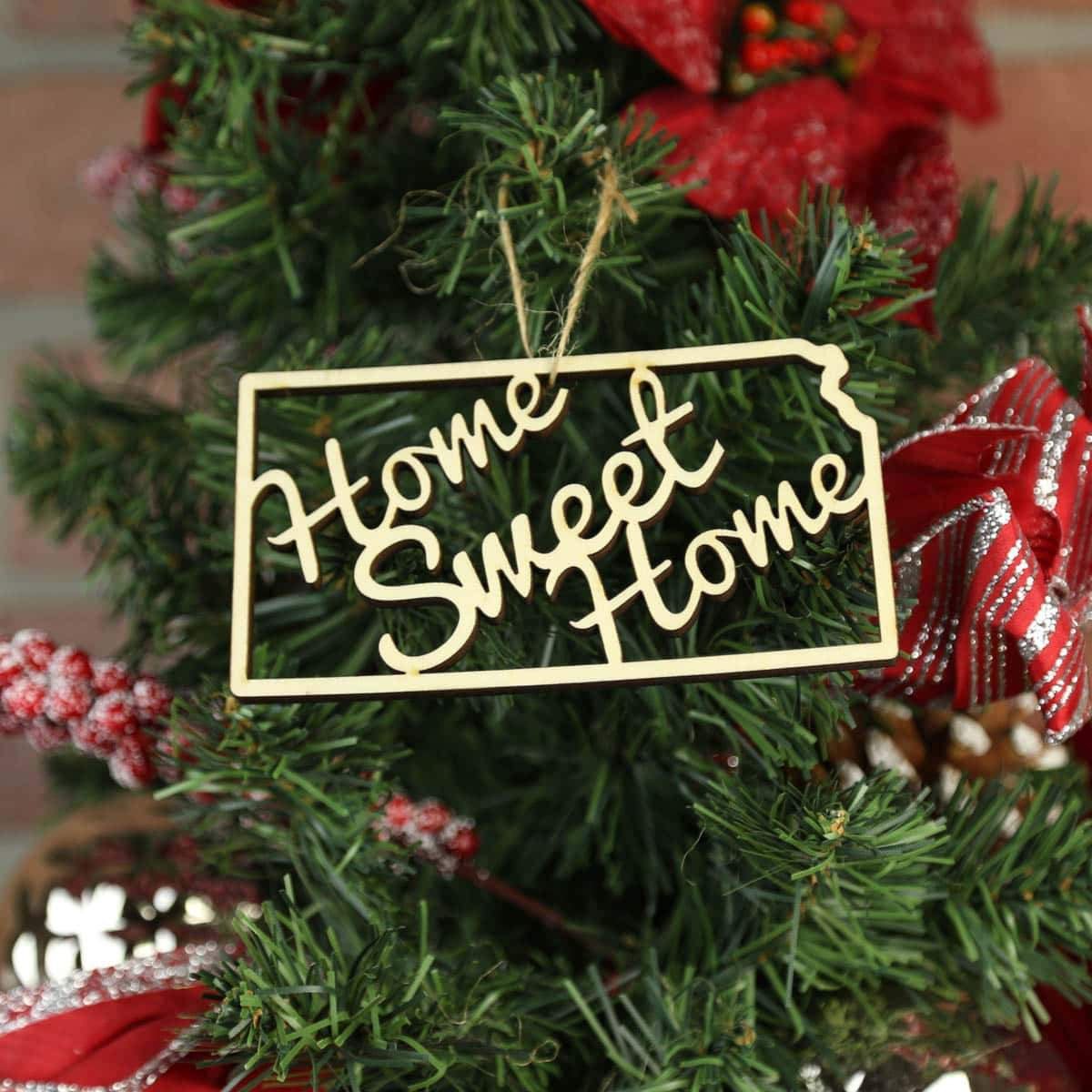 Kansas Home Sweet Home Ornaments