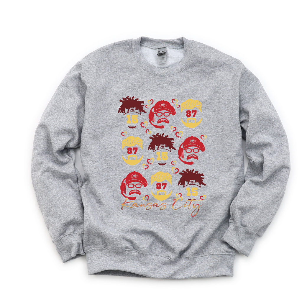Kansas City Faces Tee OR Sweatshirt