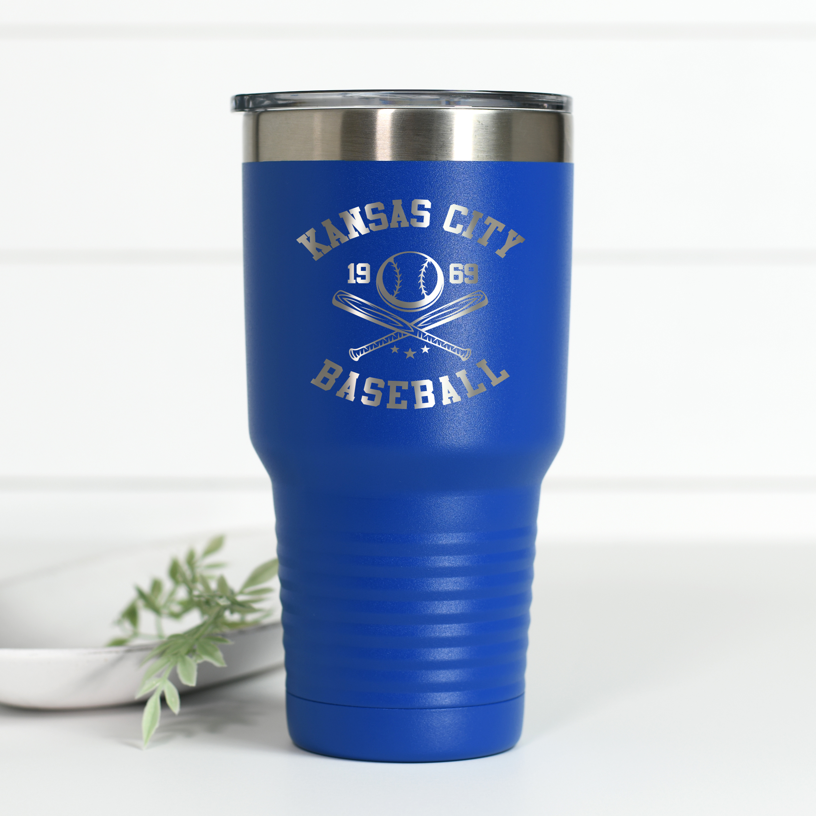 Kansas City Baseball 30 oz Engraved Tumbler