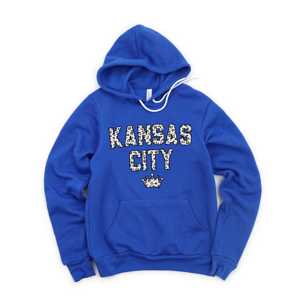Kansas City Leopard Crown Tee or Sweatshirt