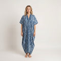 Hand Dyed Batik Kaftan Dress 100% Soft Cotton Material, Maxi, Long, Stone Dress, Caftan