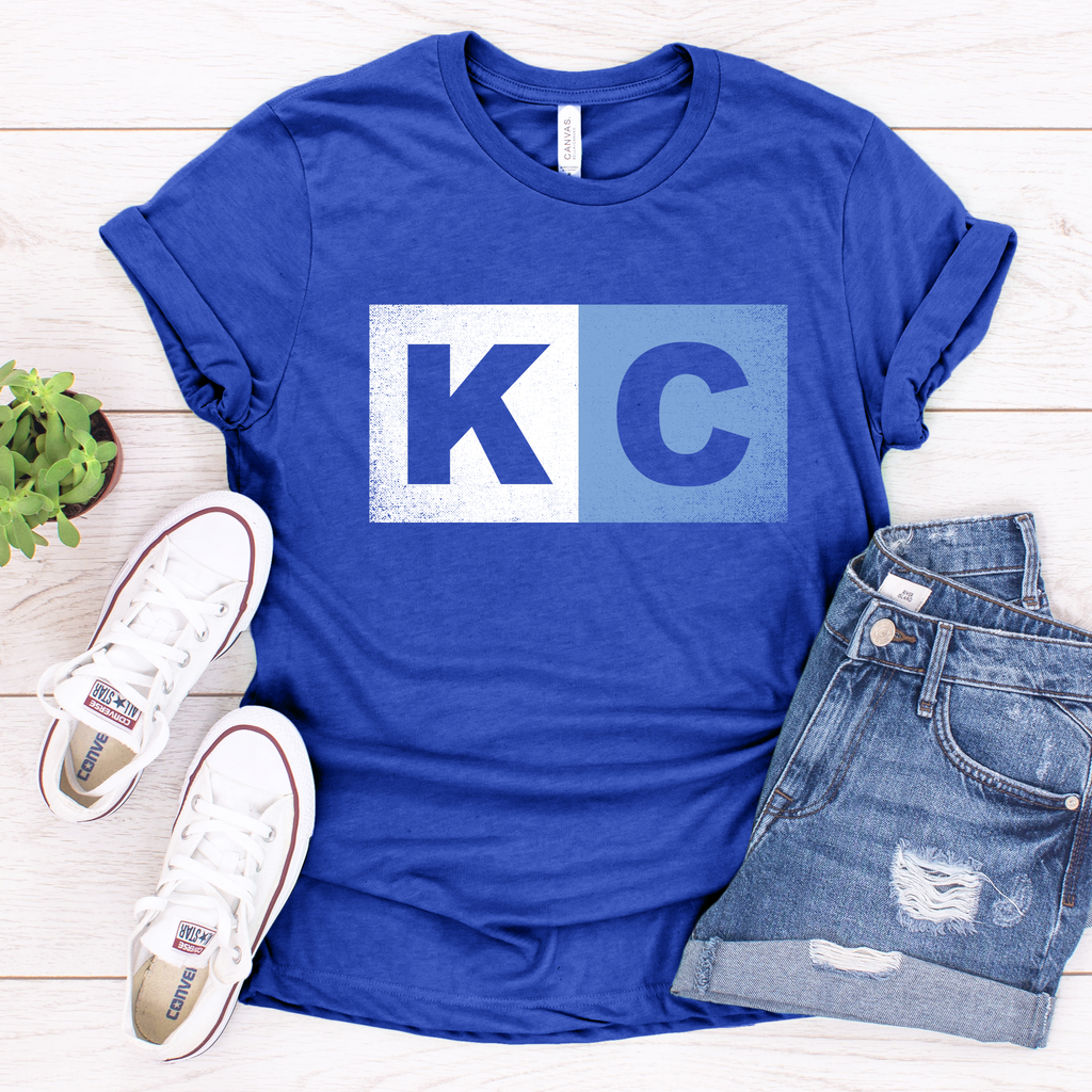KC Distressed Block Tee OR Sweatshirt