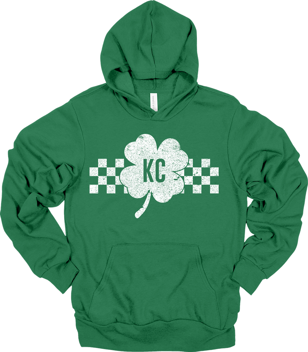 KC Checker Shamrock Tee or Sweatshirt