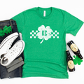 KC Checker Shamrock Tee or Sweatshirt