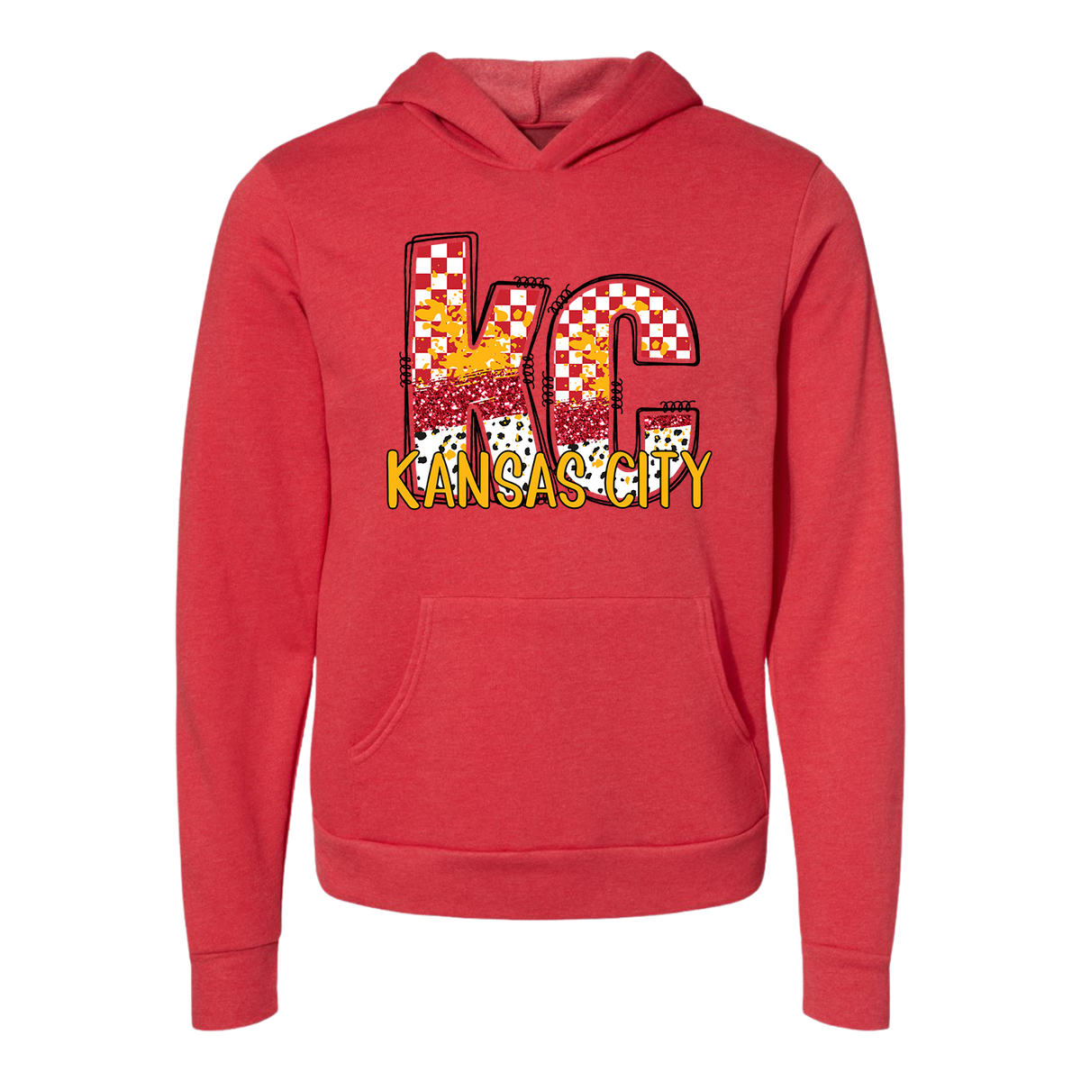 kc Kansas City Checker Tee OR Sweatshirt