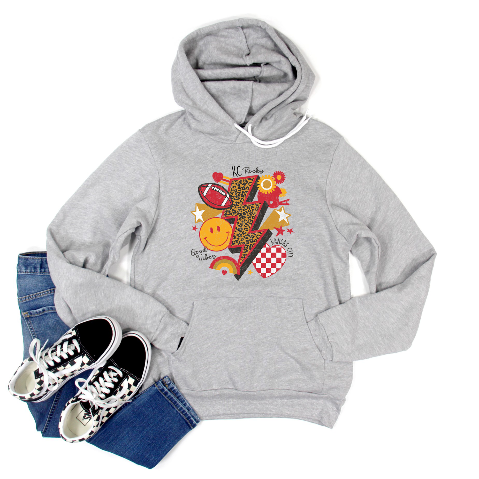 KC Rocks Lightning Tee OR Sweatshirt