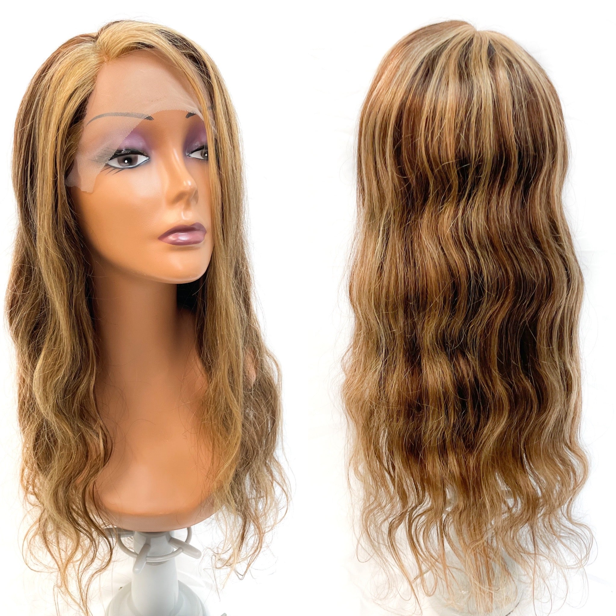 Karen Lace Front Wig Pre-Part Multi-Tonal Brown and Blonde