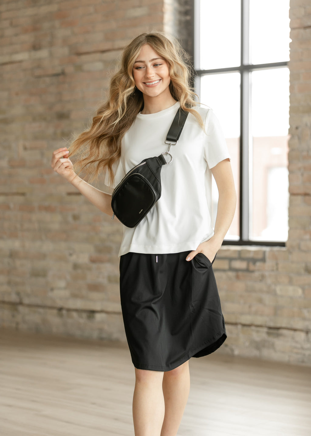 Kenedi Black Athletic Sport Skirt | Women's Active Wear