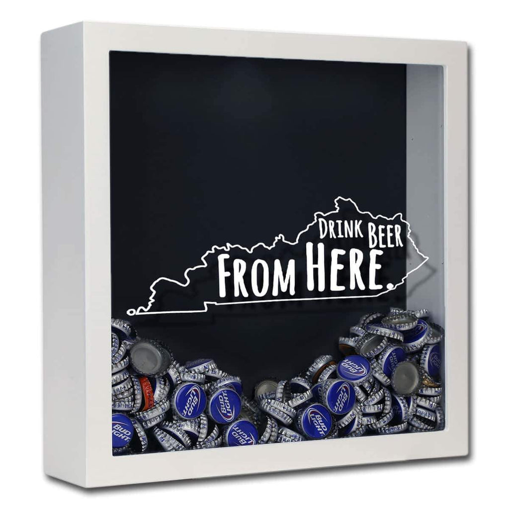Kentucky Drink Beer From Here Beer Cap Shadow Box
